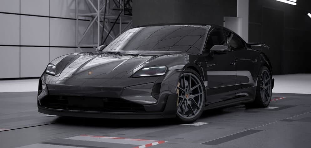 2026 Porsche Taycan Turbo GT with Weissach Package In Volcano Grey Metallic - Feature Image